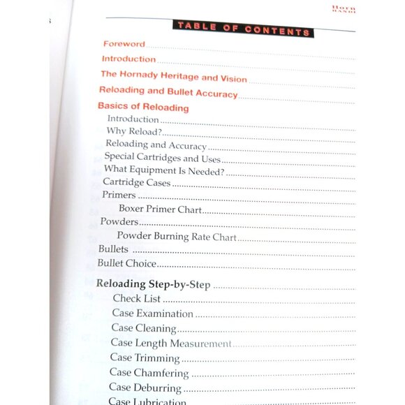 Hornady Handbook of Cartridge Reloading 8th Edition HC 2010 GUC - Picture 4 of 16